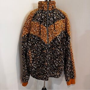 White birch floral quilted jacket 2XL